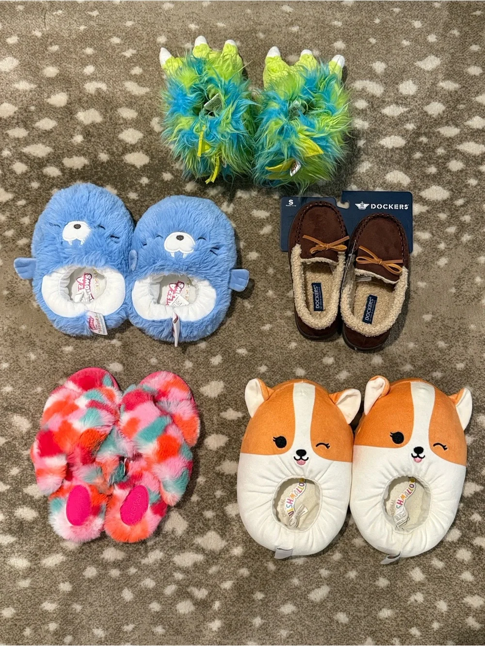 Bundle (5) Kids Variety Sizes Slippers Size Little Kid 5 - Little Kid 3